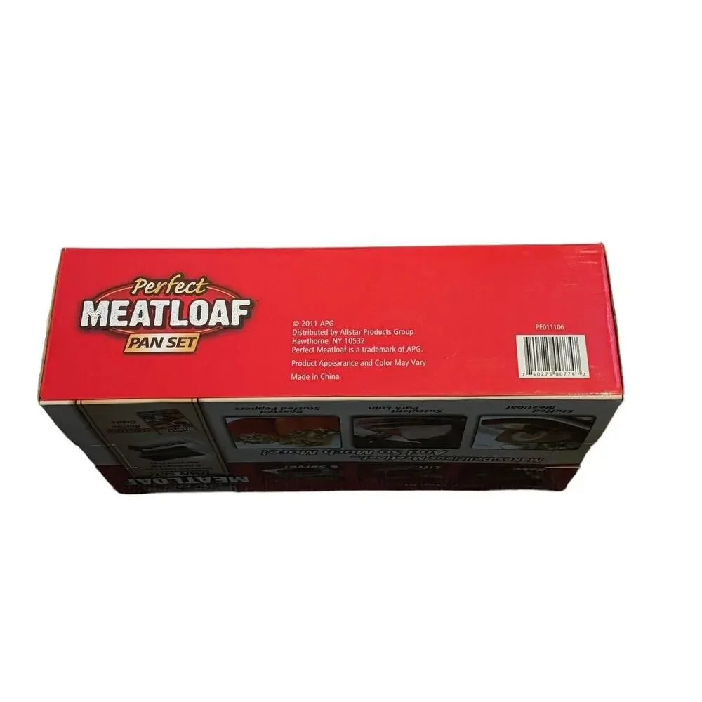 Perfect Meatloaf‎ Pan Set NEW Bonus Recipe Guide As Seen on TV Removable Tray